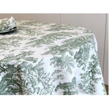 Tablecloth 170x150 Ecotton DUCK Italiano 30497-Green