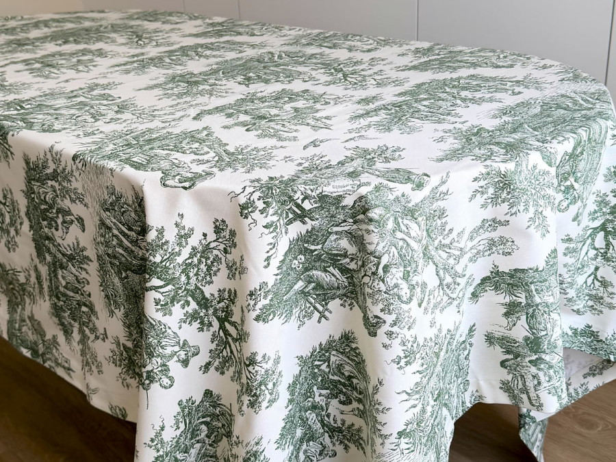 Скатертина 170x150 Ecotton DUCK Italiano 30497-Green